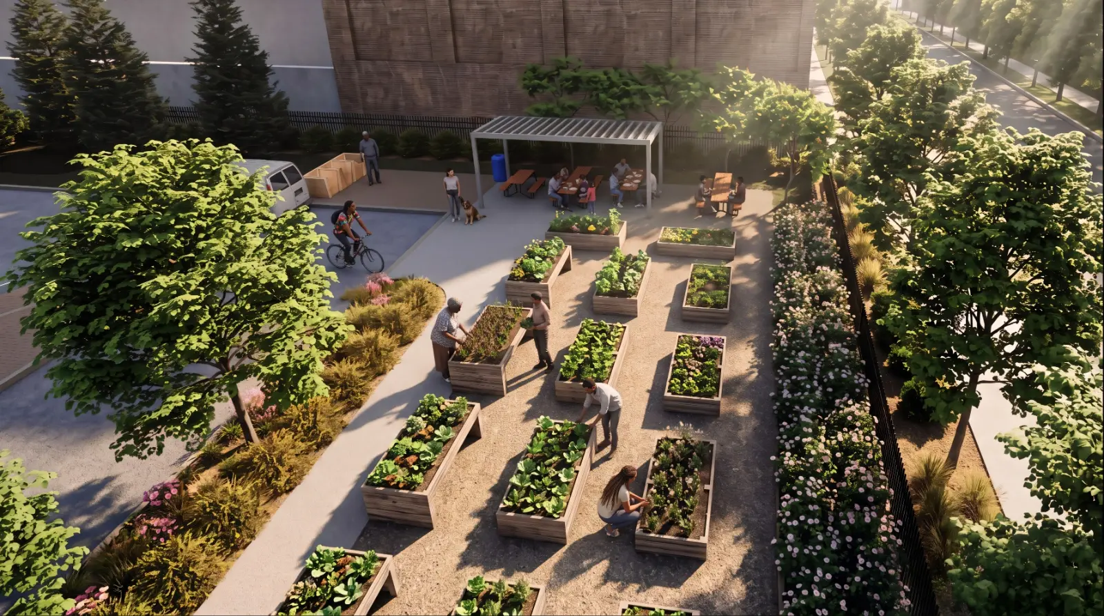 The Beacon community garden
