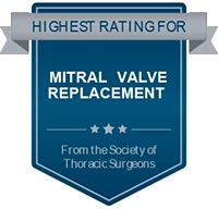 Mitral valve replacement badge