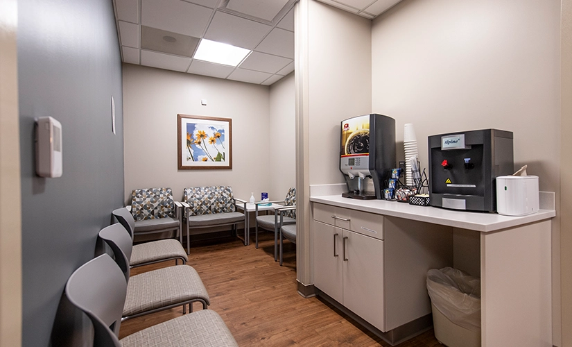 Hospital waiting room at Aurora Medical Center – Kenosha birthing center
